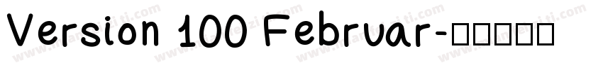 Version 100 Februar字体转换